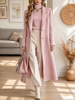 Retro Elegant Solid Color Lapel Art Casual Stylish Long Sleeve Coat