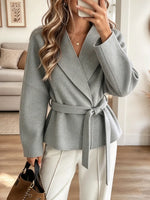 Retro Chic Art Casual Stylish Long Sleeve Cozy Lapel Coat