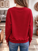 Lovely Christmas Pattern Art Casual Stylish Long Sleeve Sweatshirt