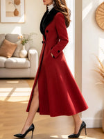 Vintage Elegant Lapel Art Casual Stylish Long Sleeve Dress