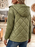 Vintage Elegant Knitting Patchwork Quilted Winter Jacket