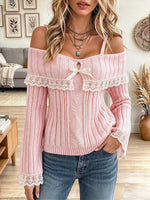 Vintage Elegant Patchwork Lace Sweater