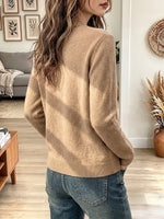 Vintage Elegant Sparkling Rhinestones Knit Sweater