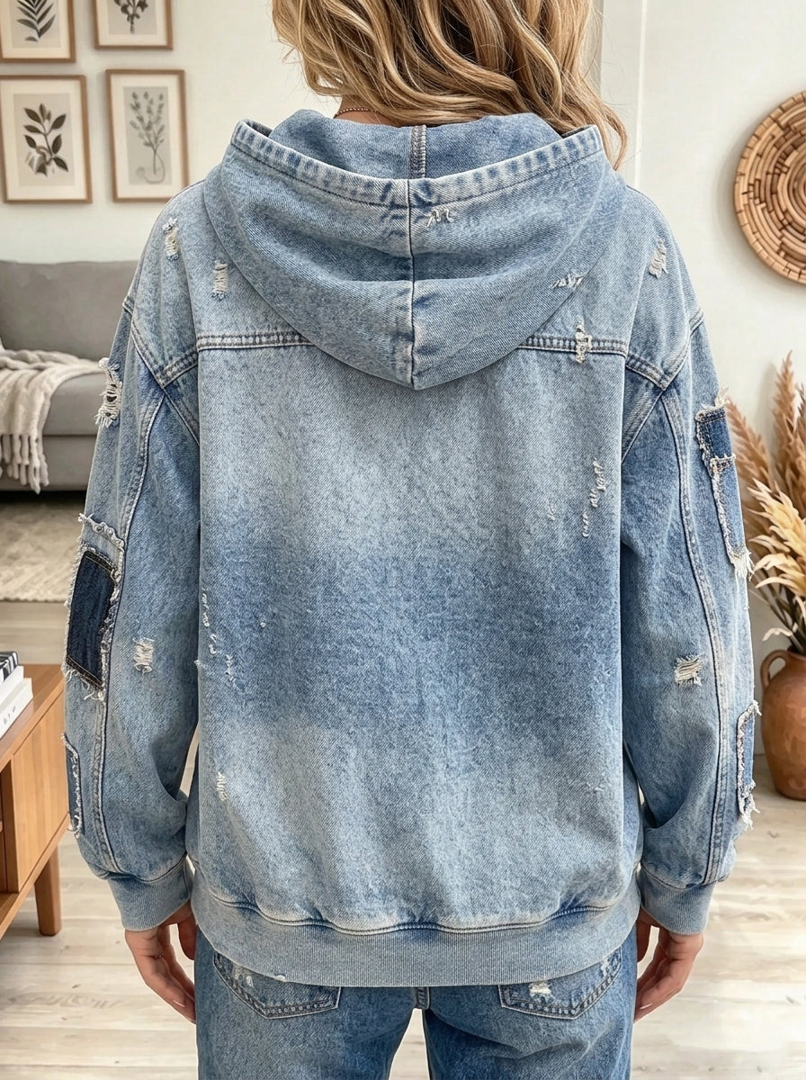 Women's Reindeer Print Hoodie