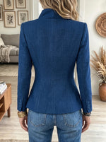Women's Asymmetric Lapel Tailored Blazer