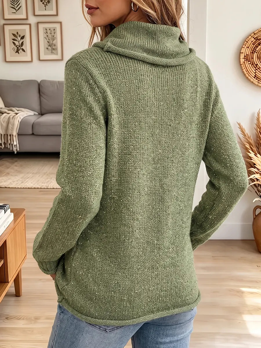Vintage Elegant Sparkly Knit Patchwork Pearls Sweater