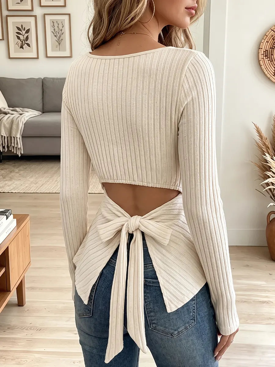 Vintage Elegant Knitted Fabric Casual And Comfortable Shirt
