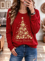 Lovely Christmas Pattern Art Casual Stylish Long Sleeve Sweatshirt