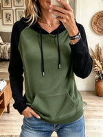 Women's Colorblock Raglan Sleeve Hoodie