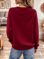 Lovely Christmas Pattern Art Casual Stylish Long Sleeve Sweatshirt