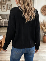 Women's Gold Button Cardigan Twin-Set Sweater