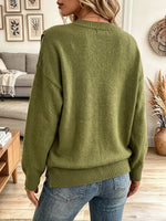 Vintage Elegant Button Knit Sweater